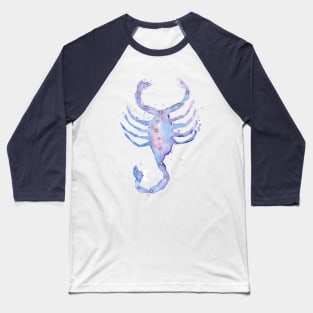 Scorpio Galaxy Watercolor Baseball T-Shirt
